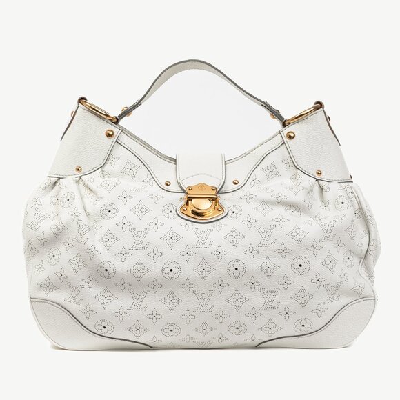 Louis Vuitton Solar GM White Mahina Perforated Leather Hobo - Picture 1 of 15